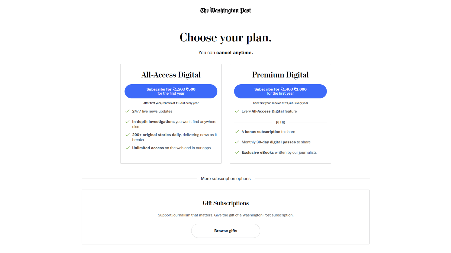 The Washington Post Hybrid Paywall