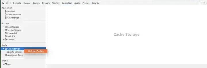 If using chrome refresh the Cache Storage to see the latest cache resouces!