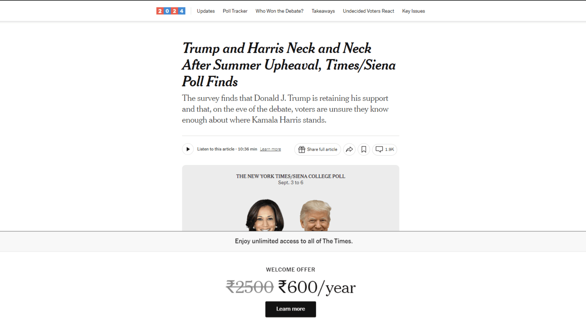 The Times Dynamic Paywall