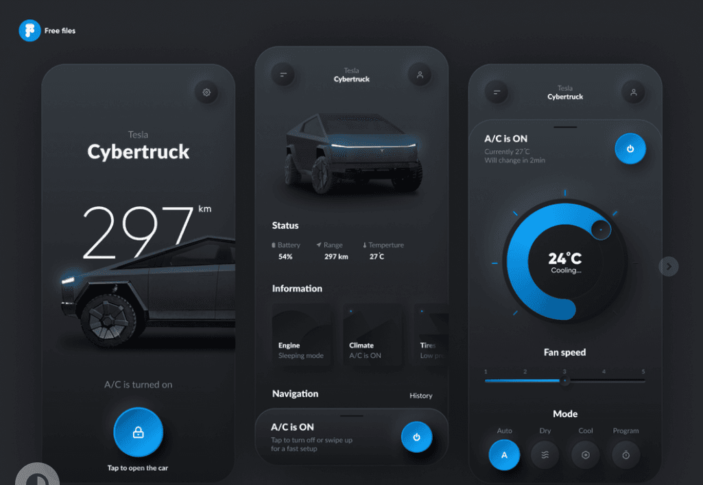 Tesla Cybertruck and Neomorphism