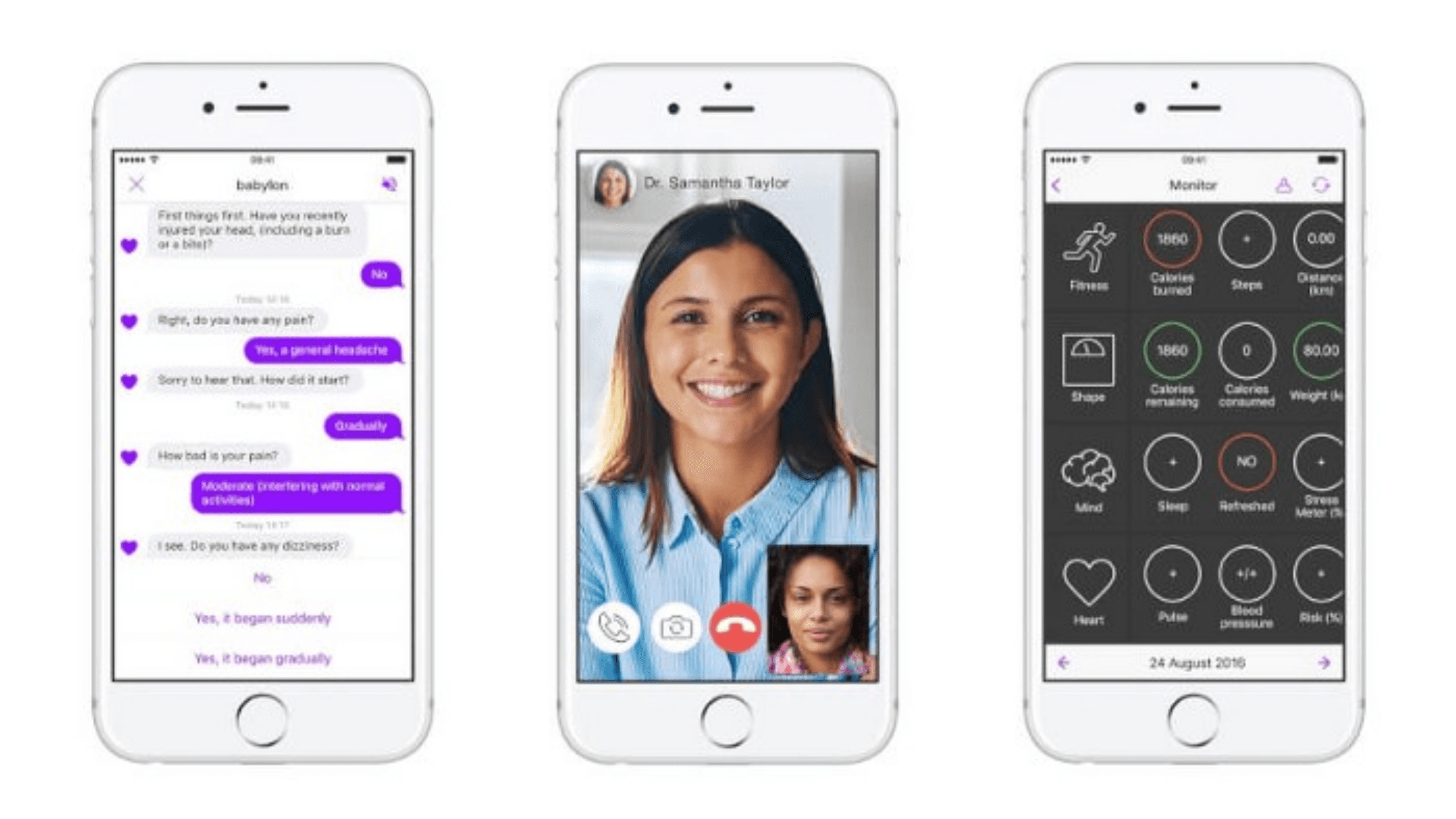 Chatbots in telemedicine app